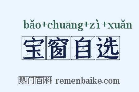 宝窗自选是什么意思的图片